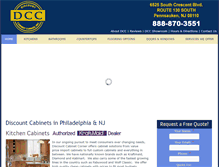 Tablet Screenshot of discountcabinetcorner.com